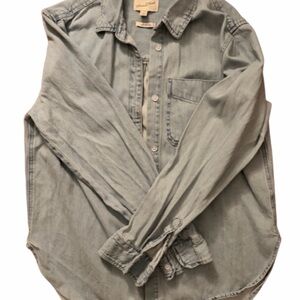 Light Wash Denim Button-Up Shirt - Universal Thead